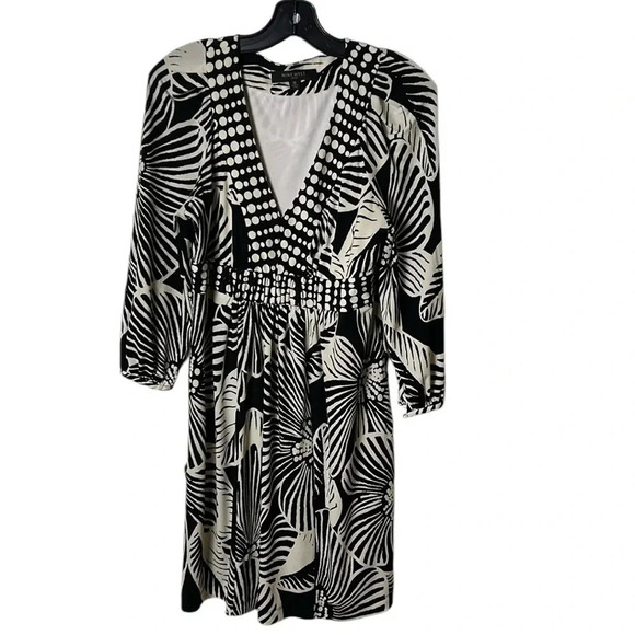 Nine West babydoll dress,women size 10.Peasant sleeve,polka dots,floral,boho,EC - Picture 6 of 16